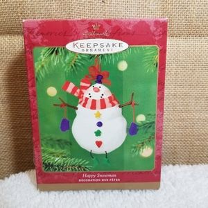 Hallmark 2001 Happy Snowman Keepsake Ornament